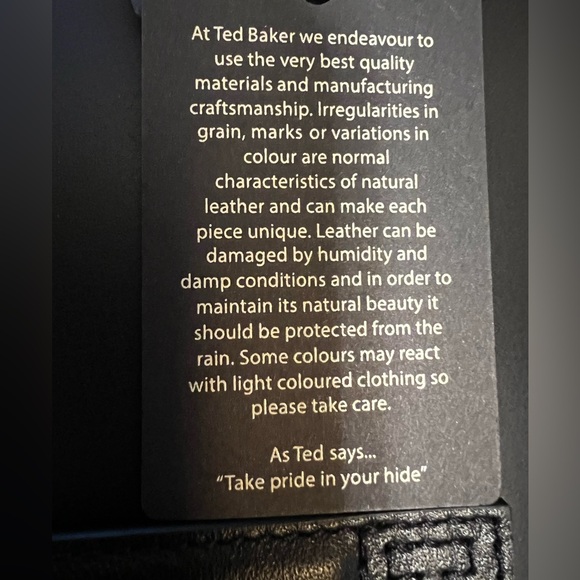 Ted Baker London NWT Beautiful Black Leather Multi-Purpose Laptop Messenger Bag - Picture 8 of 13